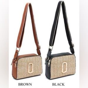 Stylish Tan or  Black Crossbody Bag , each one. You choose! One for $59